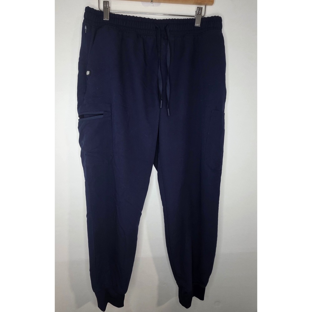 Jaanuu Navy Blue Cargo Jogger Scrub Pants M20002 Women Medium